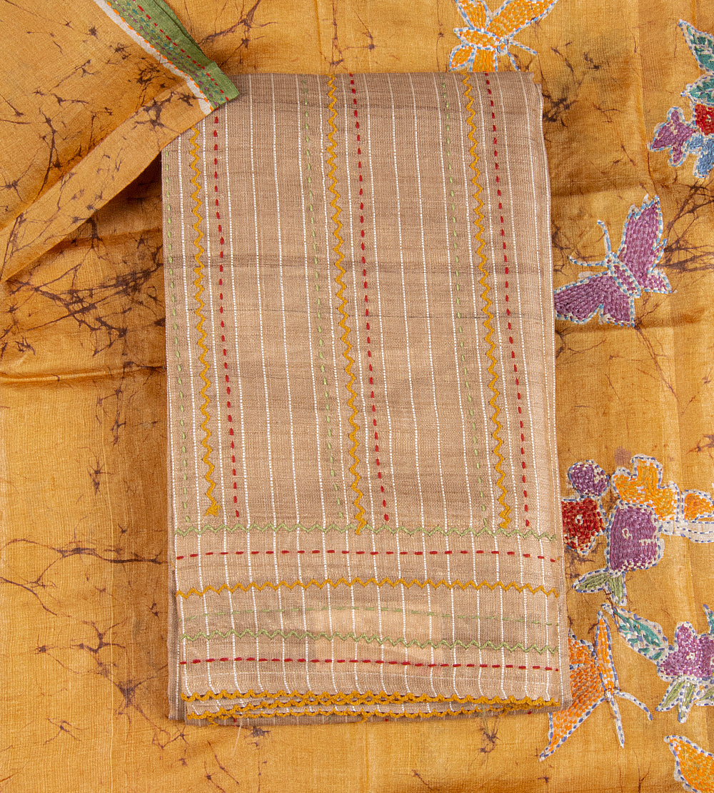 Light Beige Tussar Salwar