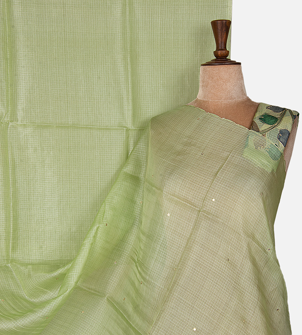Green Kota Silk Saree