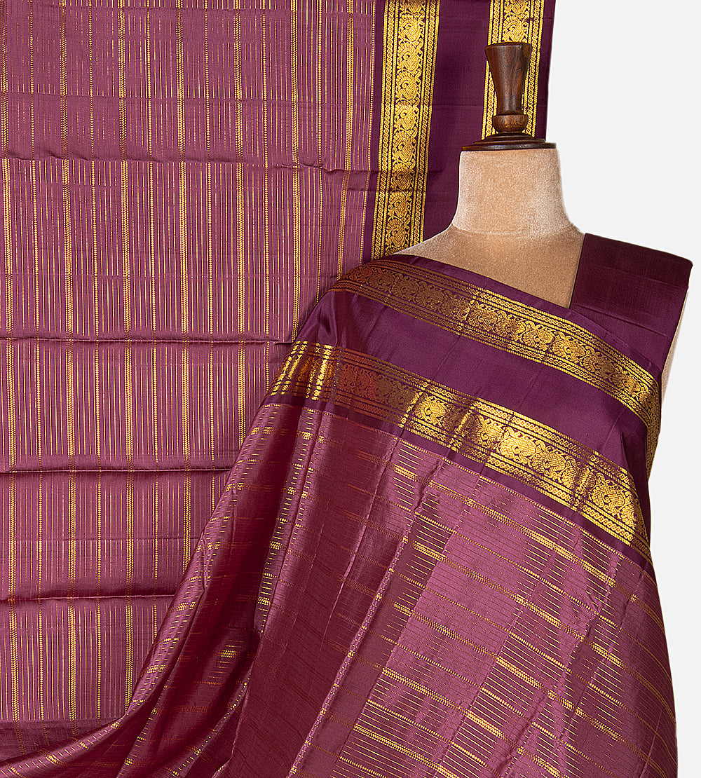 Pink Kanchipuram Silk Saree