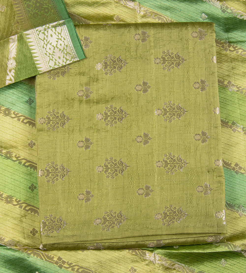 Green Chaniya Silk Salwar