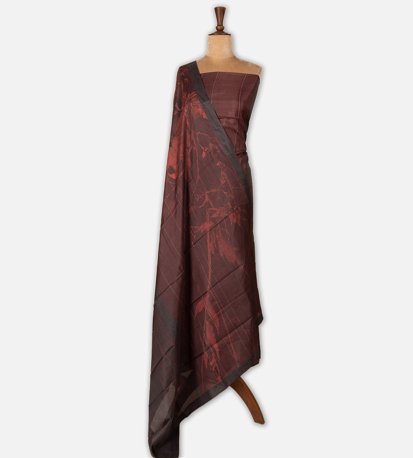 Maroon Moonga Tussar Salwar