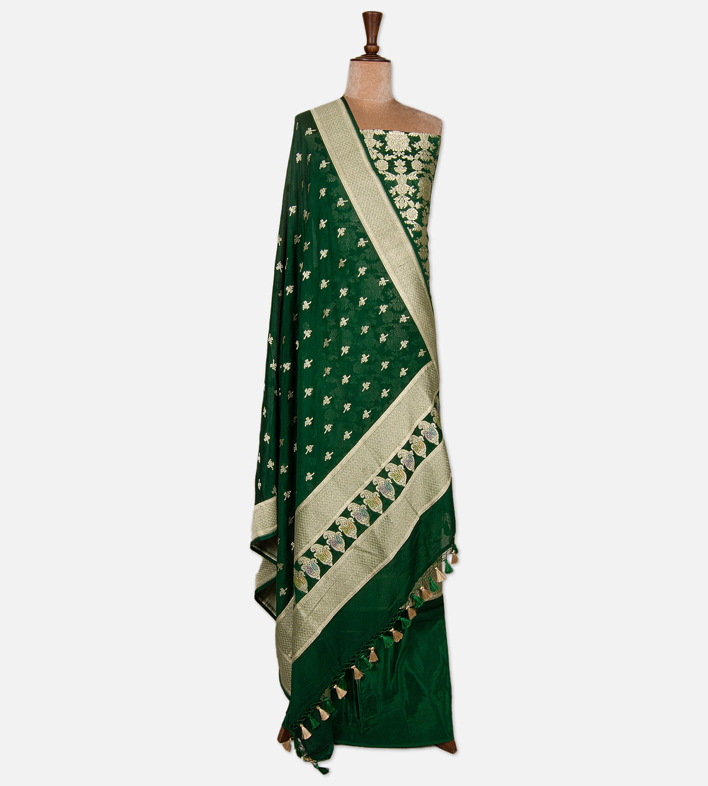 Green Banarasi Georgette Salwar