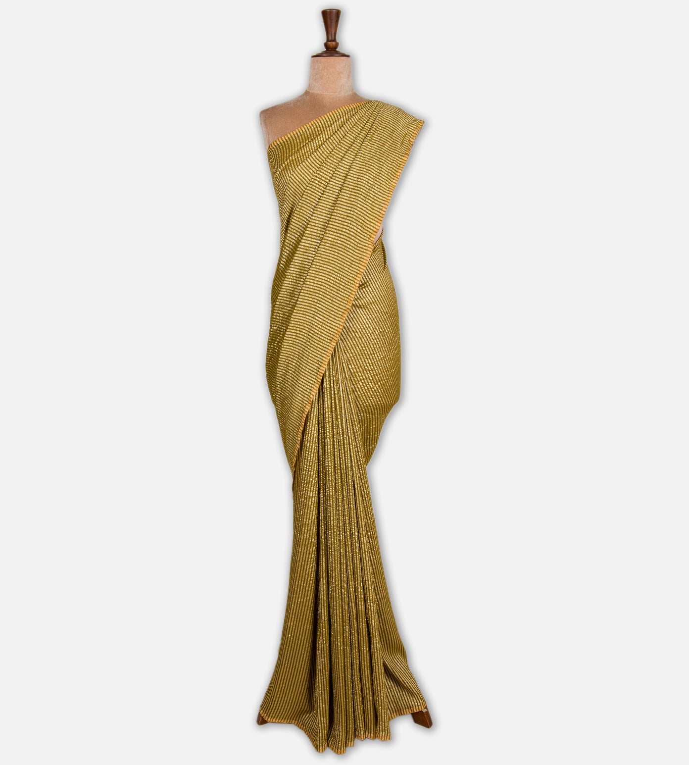 Olive Moonga Tussar Saree