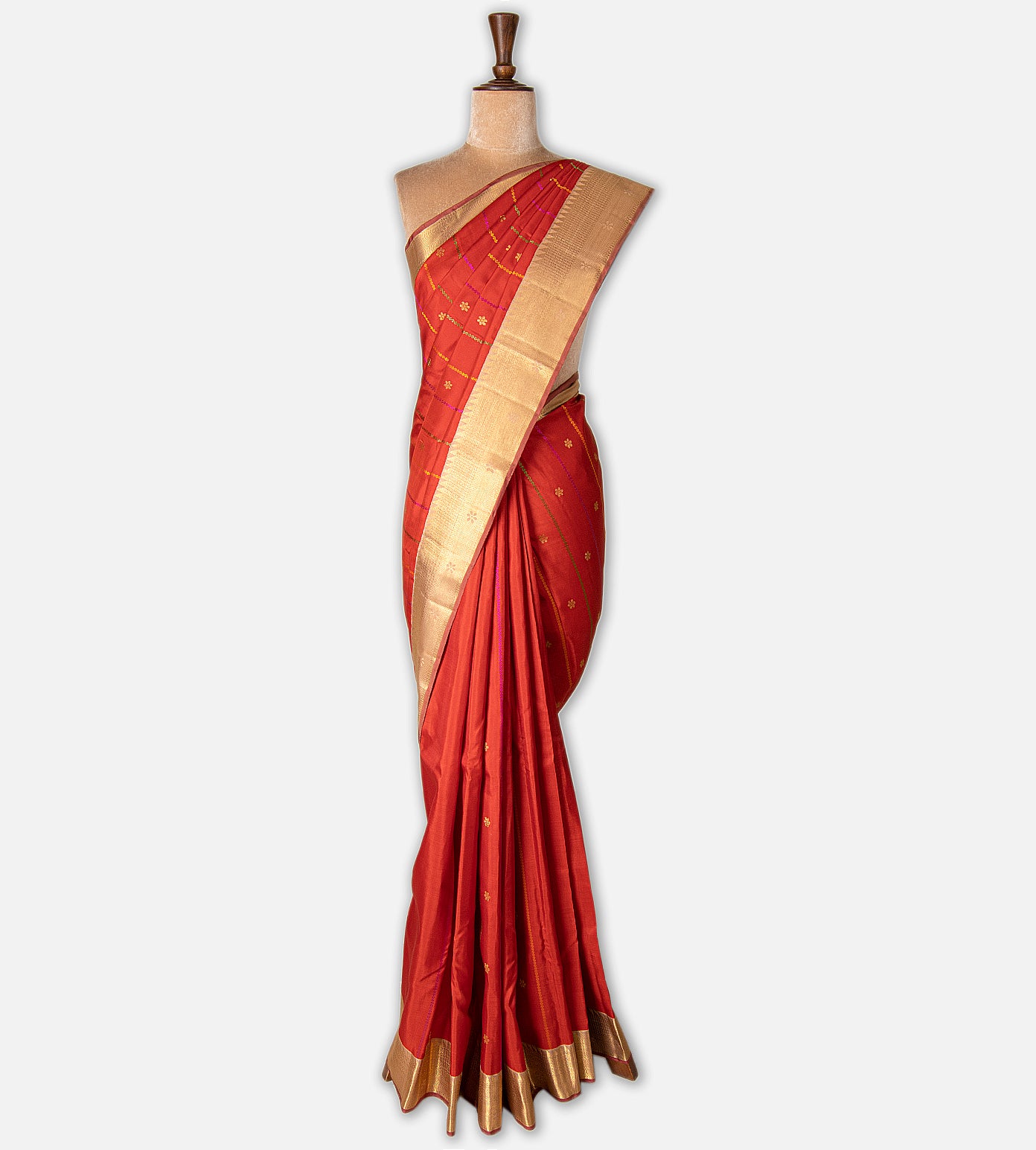 Red Kanchipuram Silk Saree