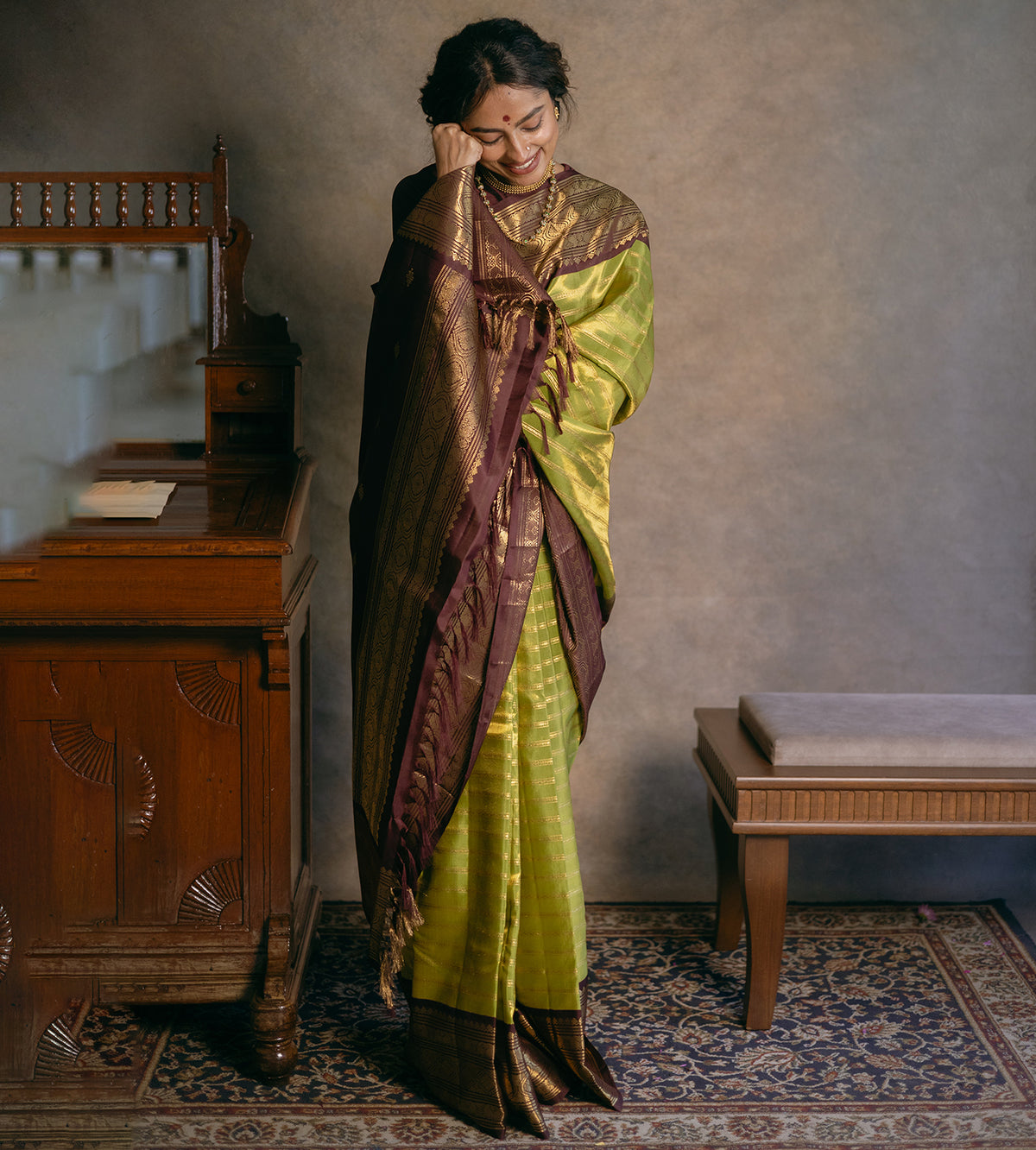Green Kanchipuram Silk Saree