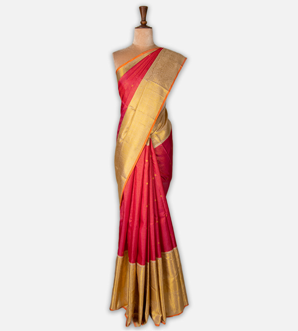 Pink Kanchipuram Silk Saree