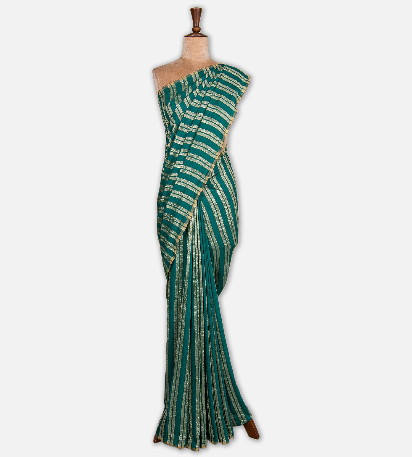 Deep Teal  Moonga Tussar Saree