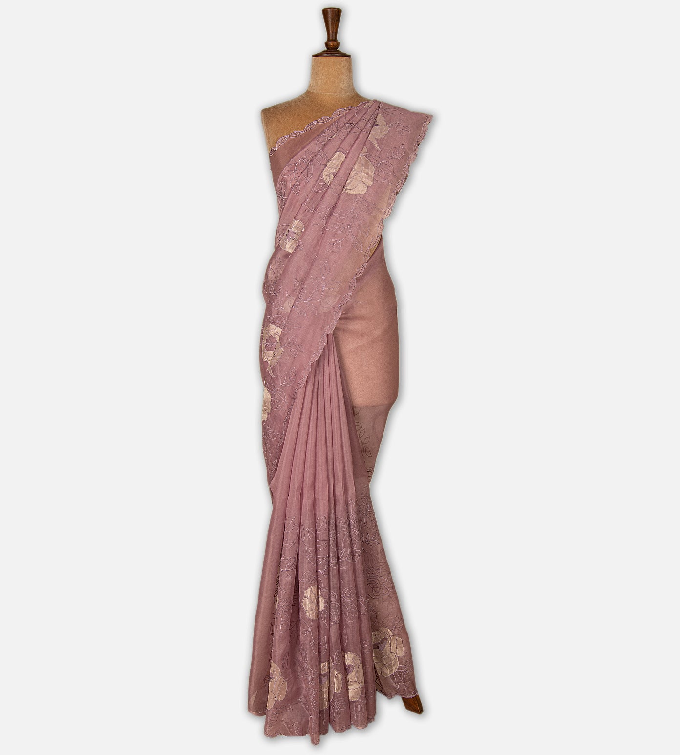 Mauve Organza Saree
