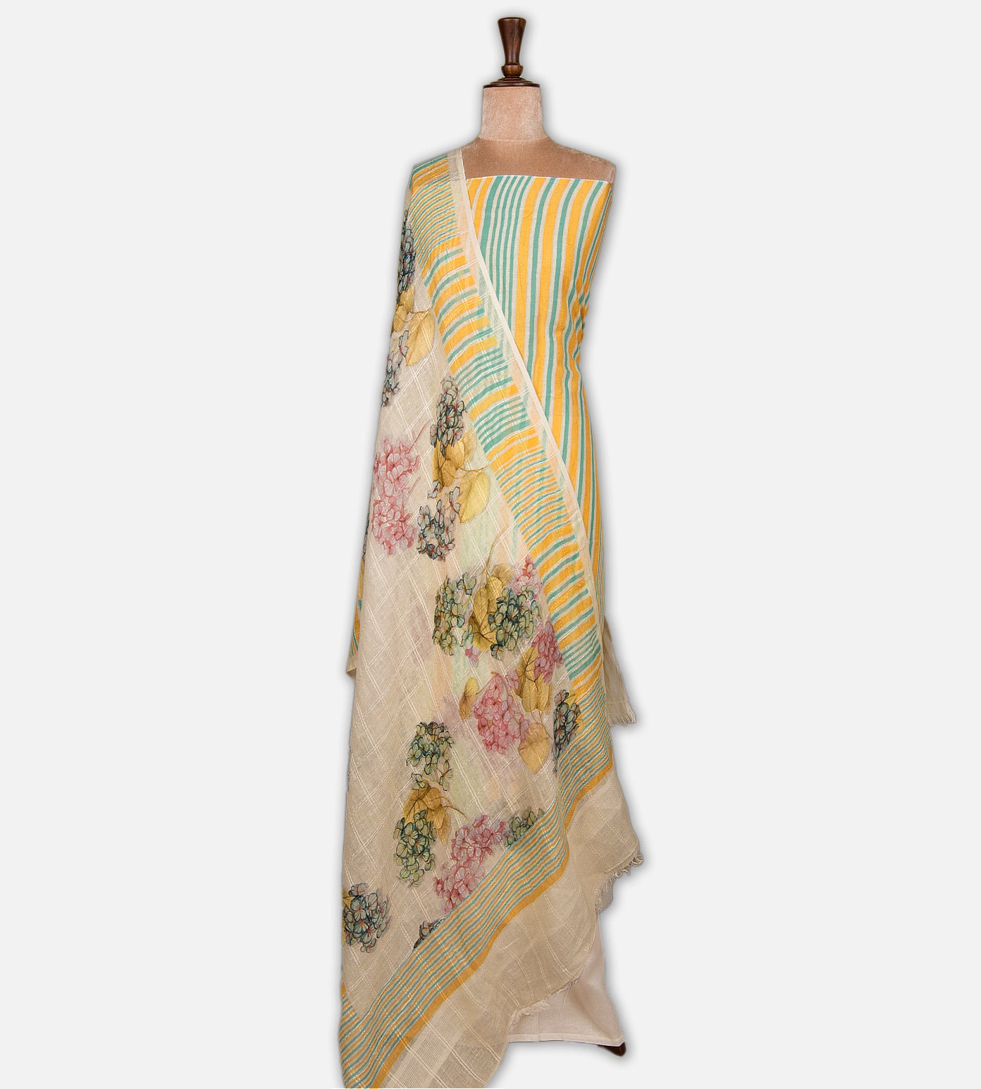 Multicolour Linen Cotton Salwar