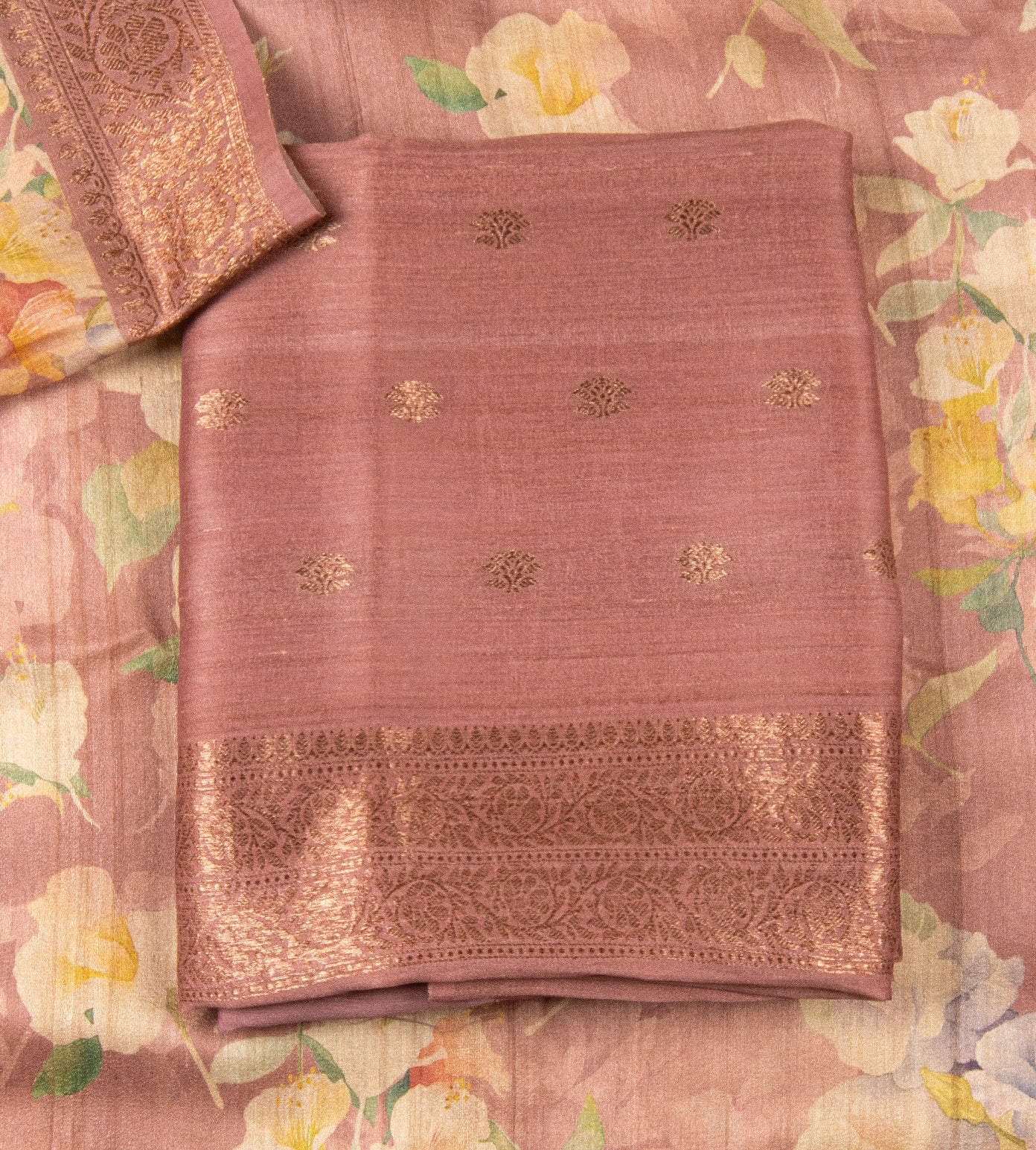 Mauve Tussar Salwar