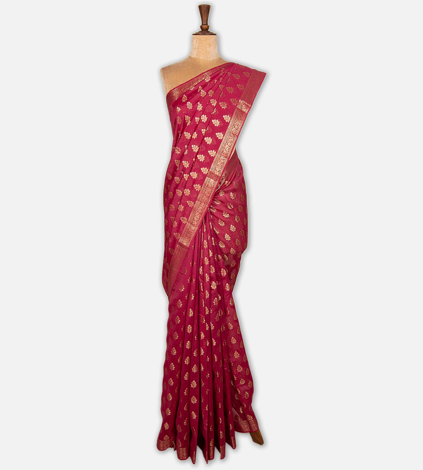 Pink Chanderi Cotton Saree