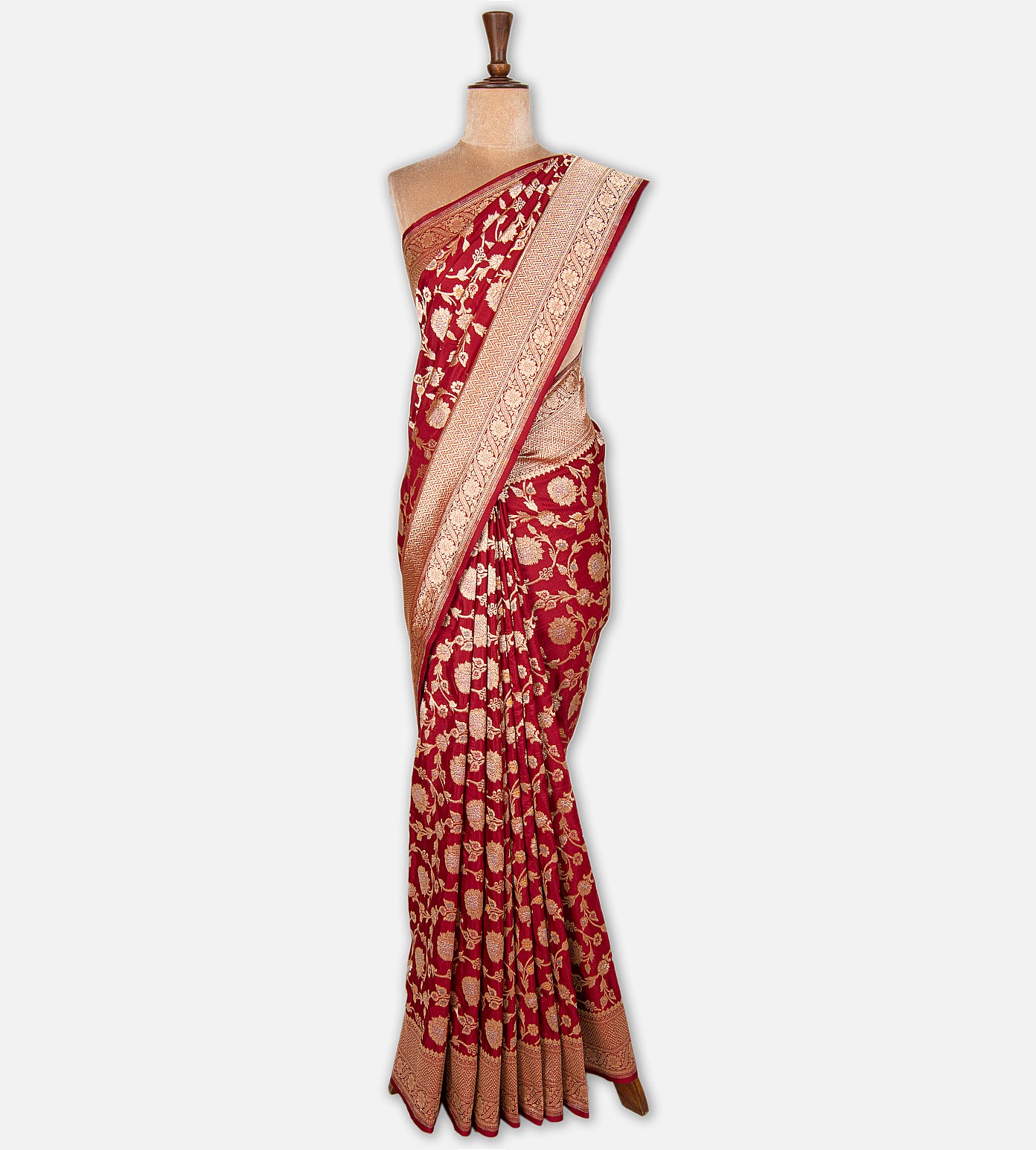 Red Banarasi Silk Saree