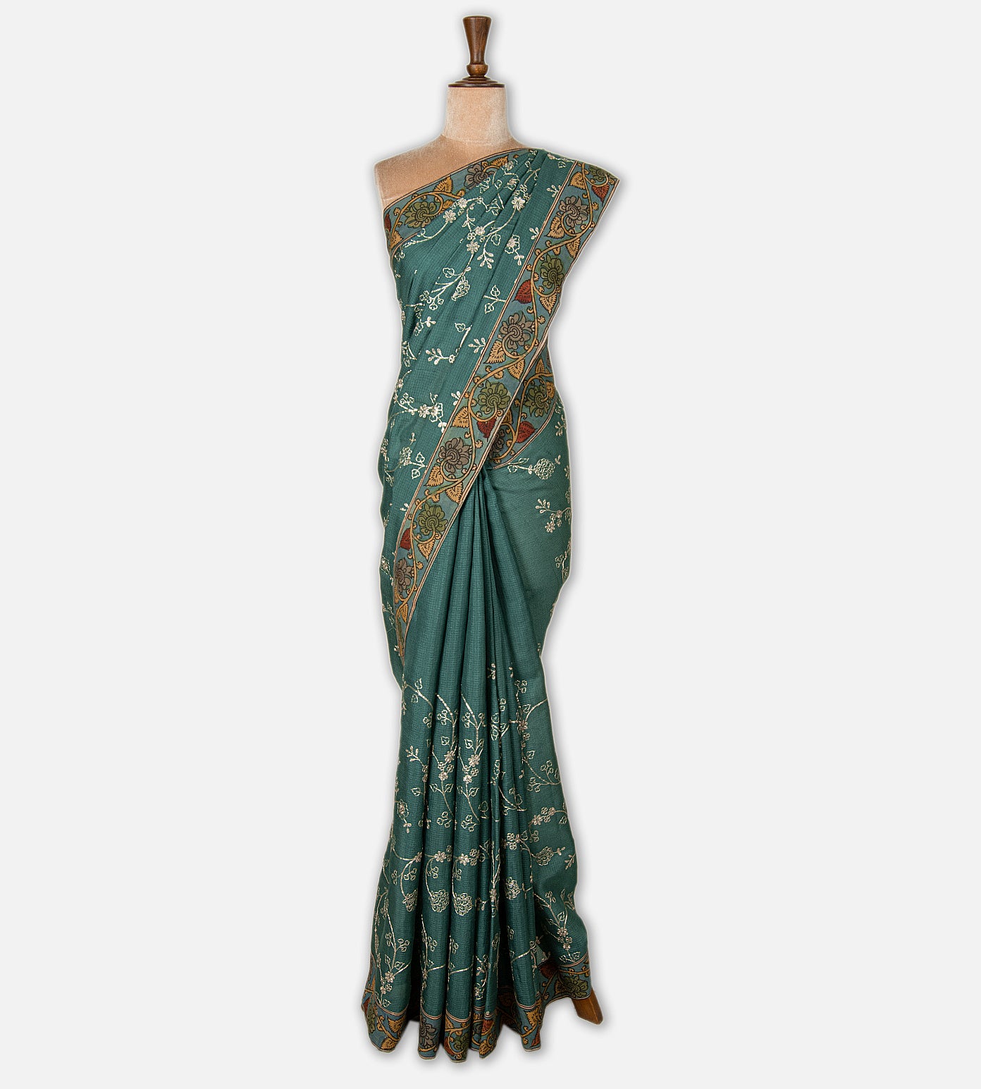 Blue Kota Silk Saree