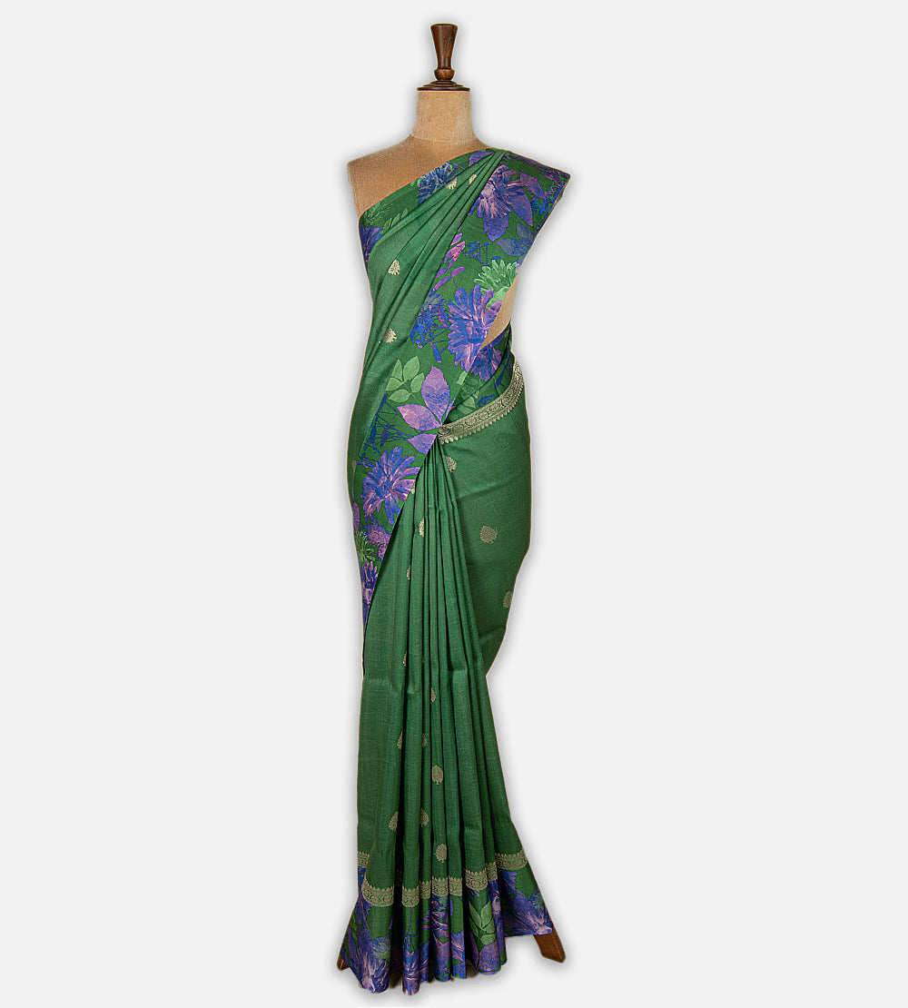 Green Kattan Silk Saree