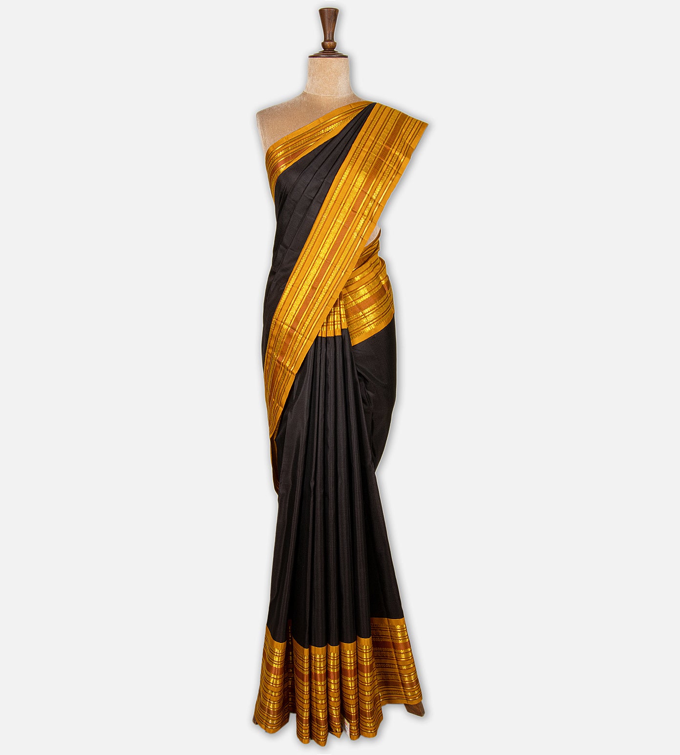 Black Kanchipuram Silk Saree