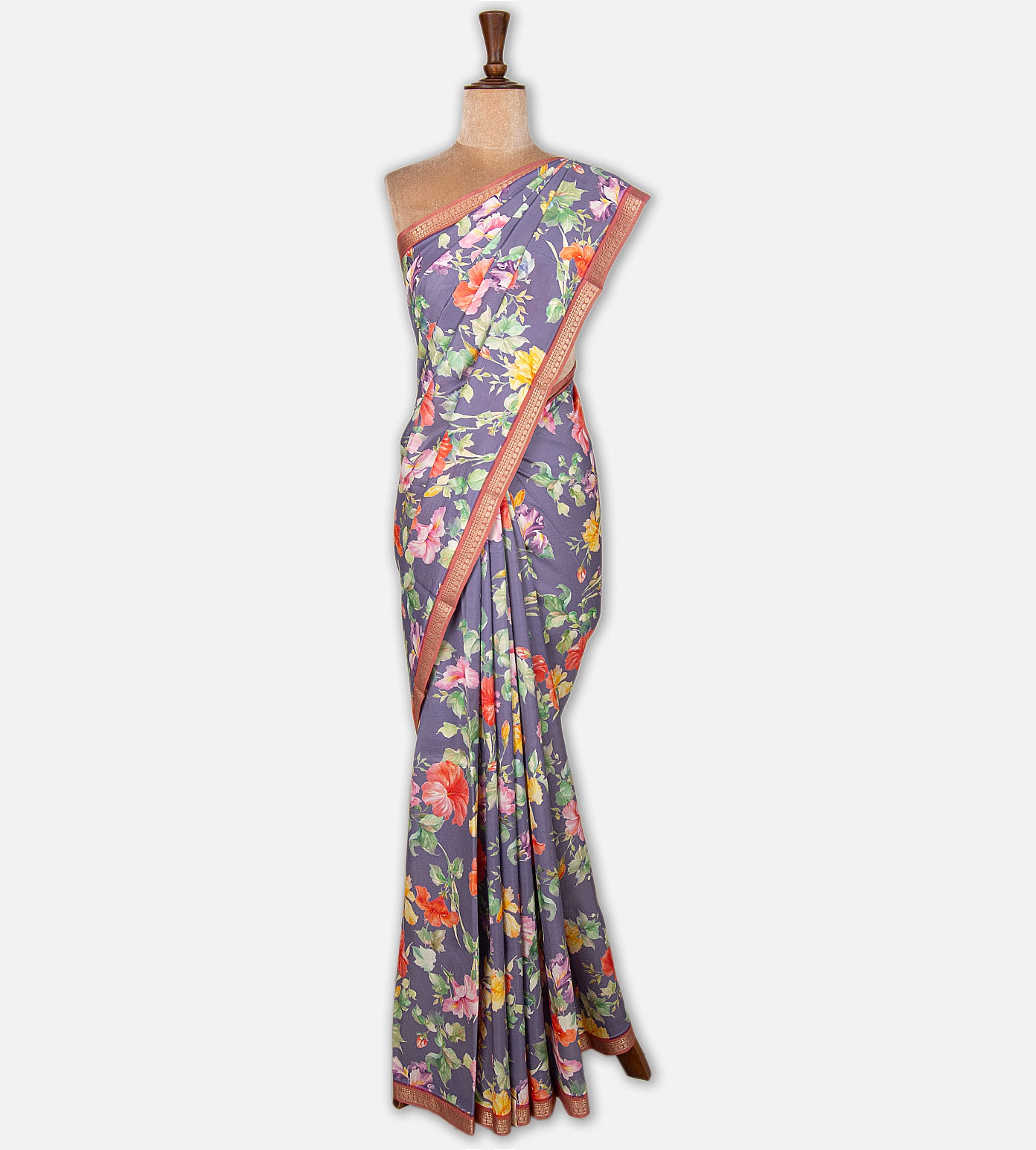 Lavender Soft Silk Saree