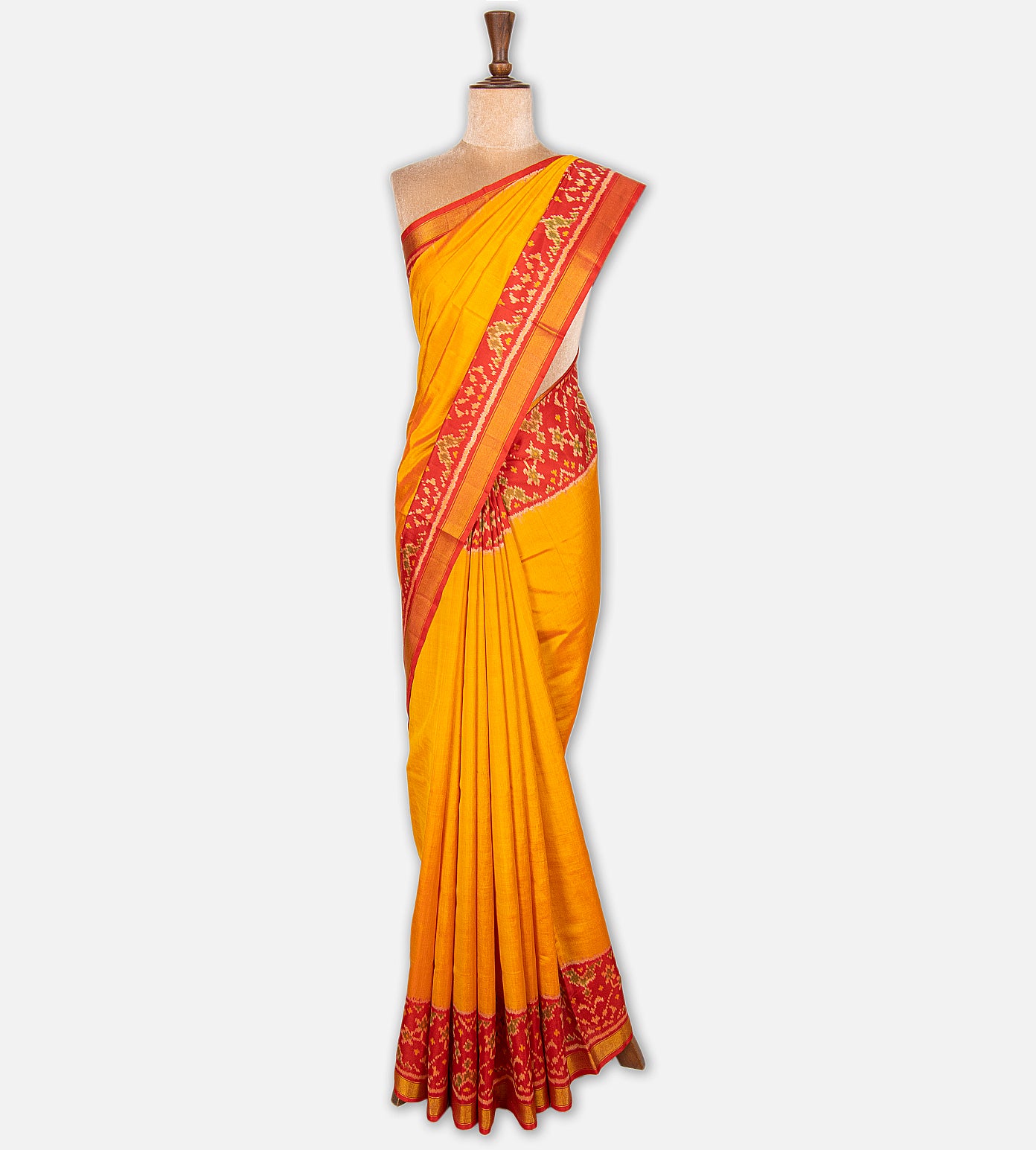Yellow Patola Silk Saree
