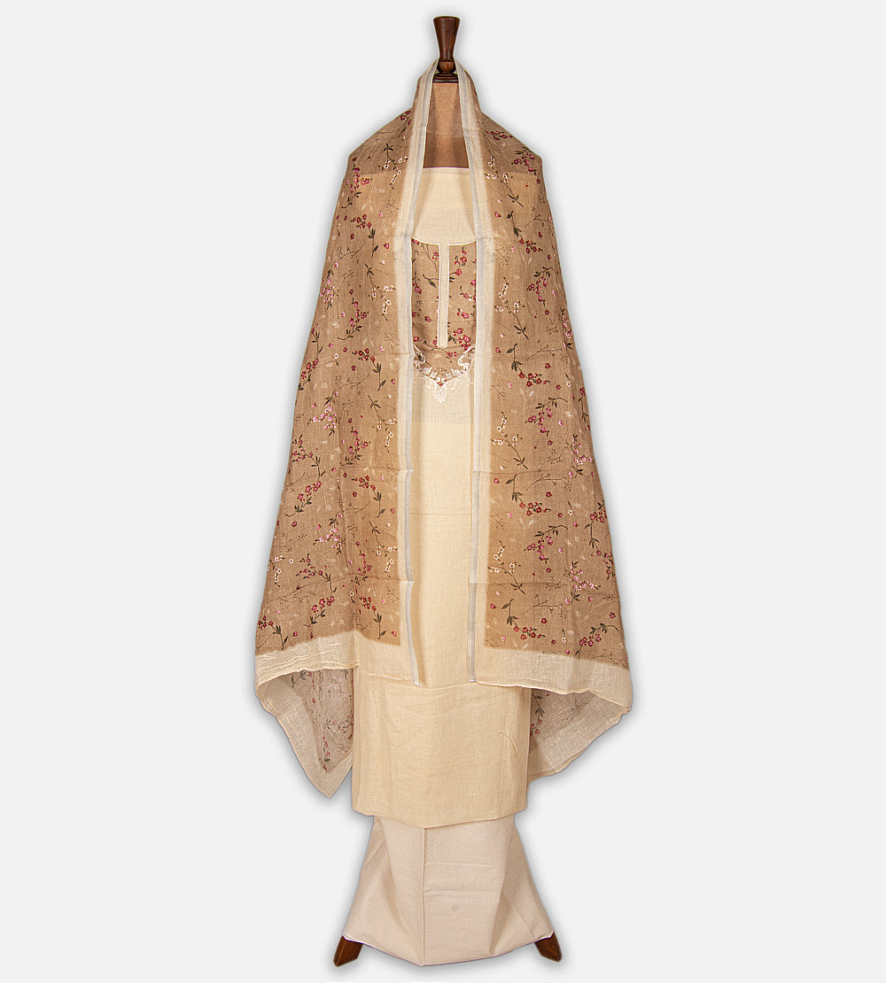 Light Beige Linen Salwar
