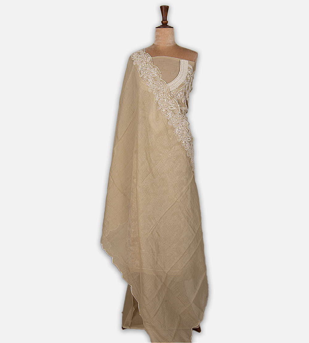 Light Beige Mul Cotton Salwar
