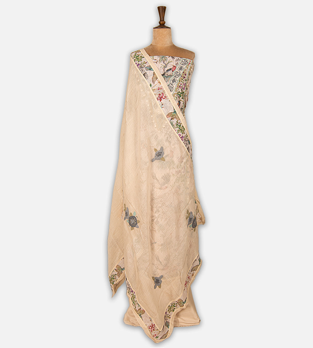 Light Beige Linen Salwar