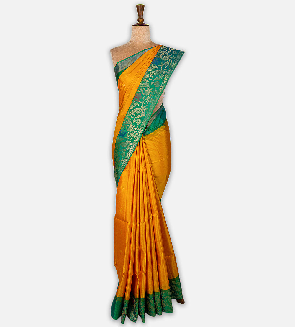 Yellow Soft Silk Saree