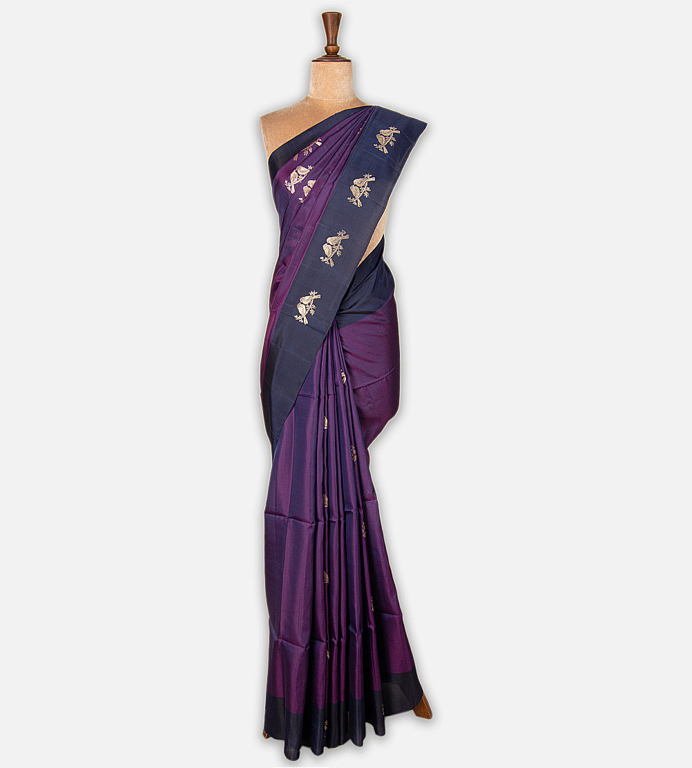 Purple Soft Silk Saree