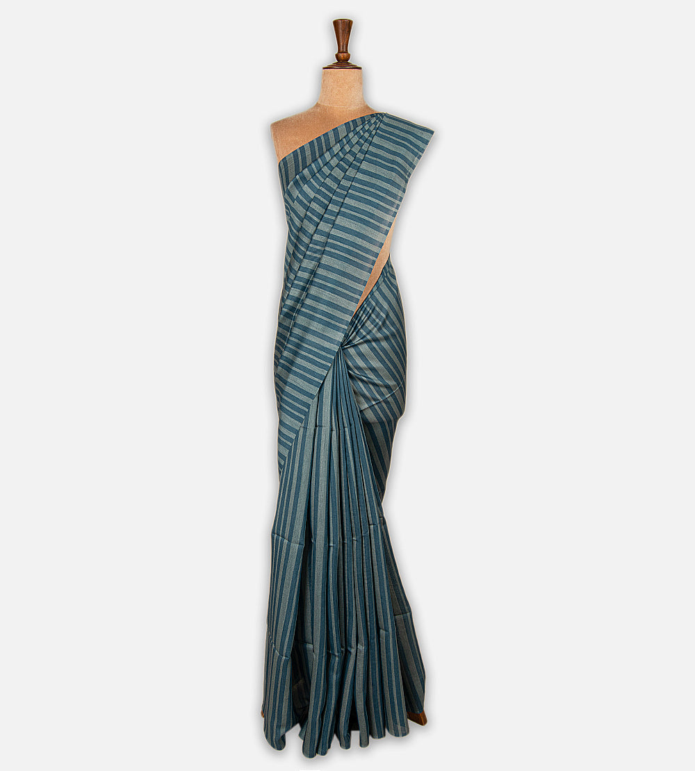 Blue Moonga Tussar Saree