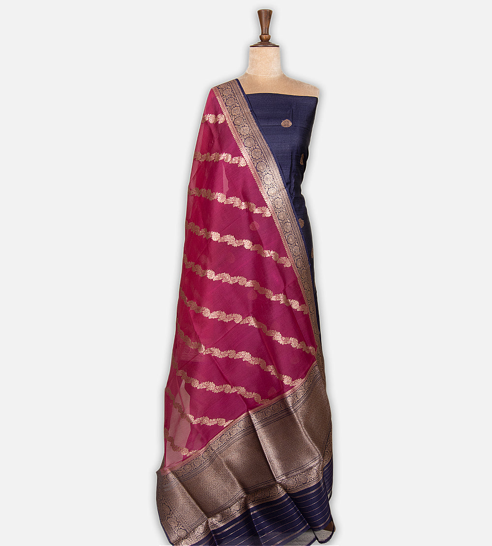 Blue Banarasi Tussar Salwar
