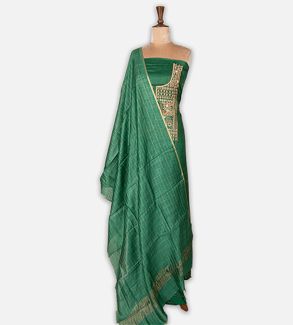 Green Tussar Salwar