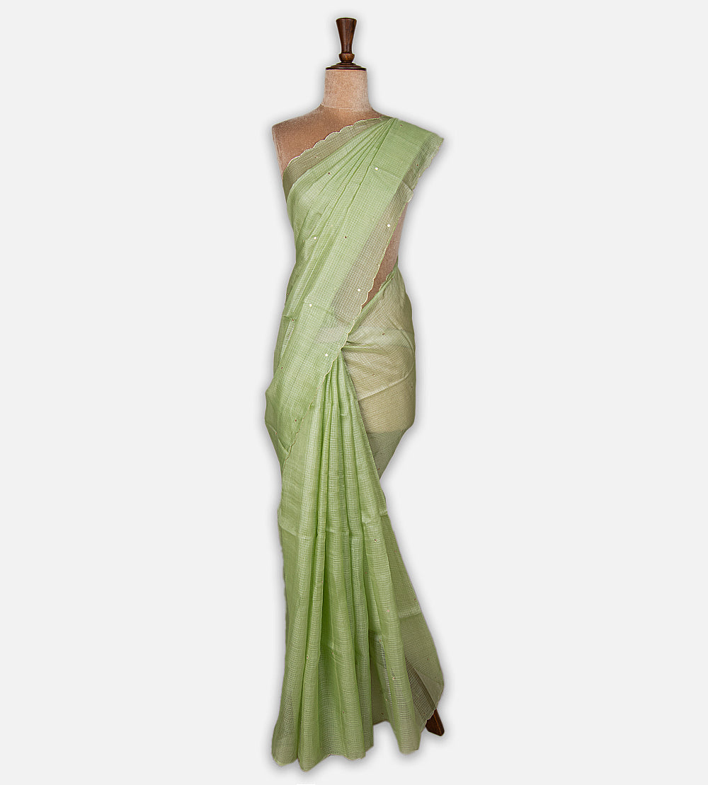 Green Kota Silk Saree