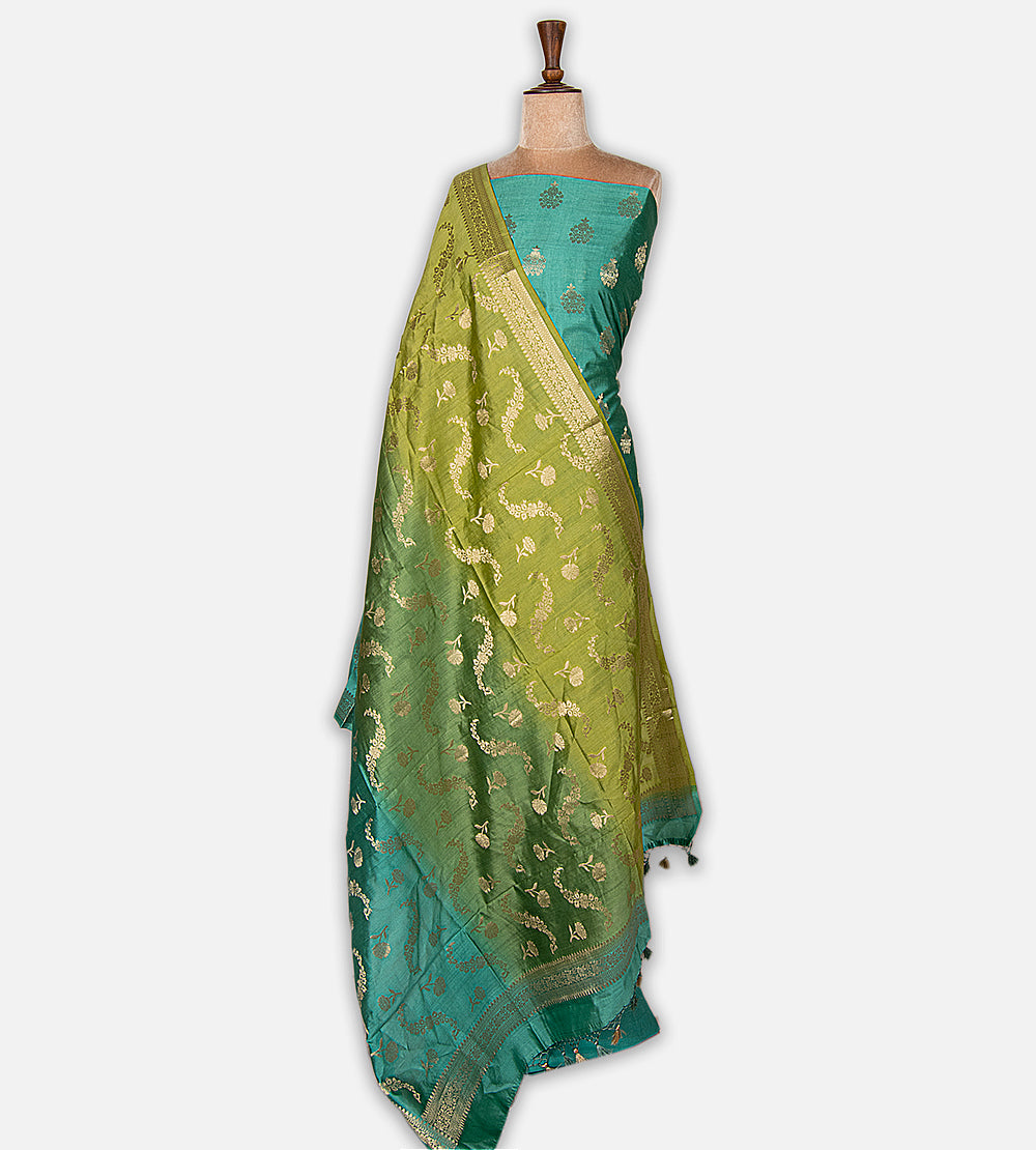 Blue Chaniya Silk Salwar