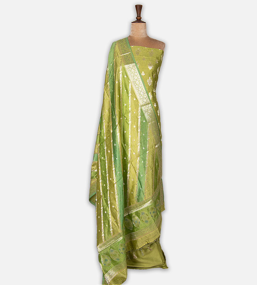 Green Chaniya Silk Salwar
