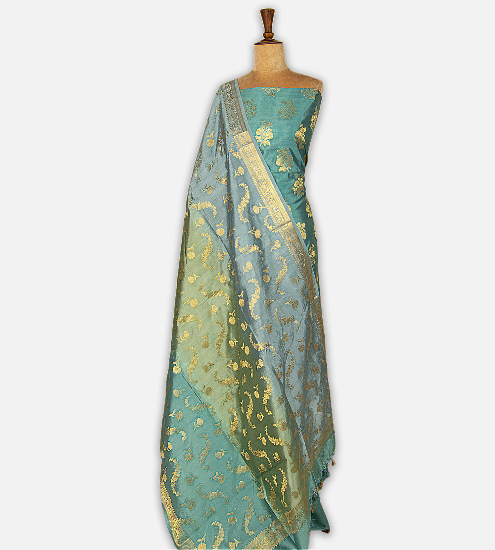 Blue Chaniya Silk Salwar
