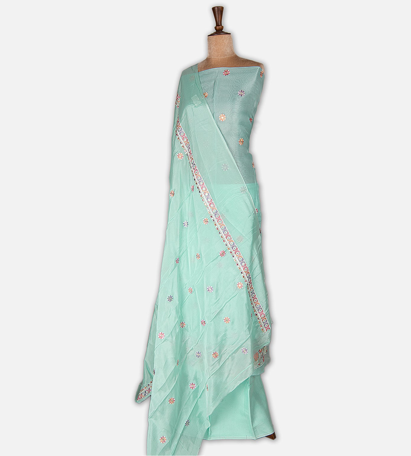 Blue Organza Salwar