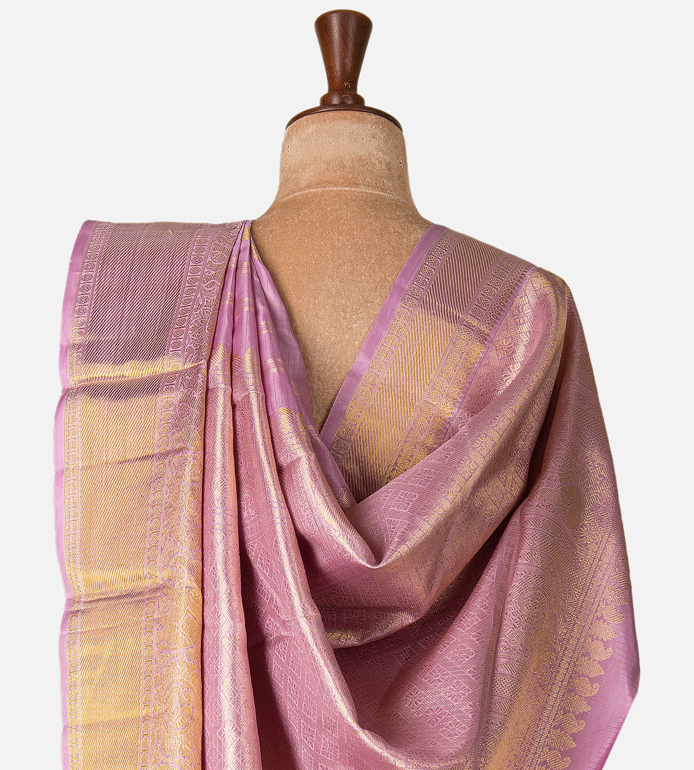 Light Pink Kanchipuram Silk Saree