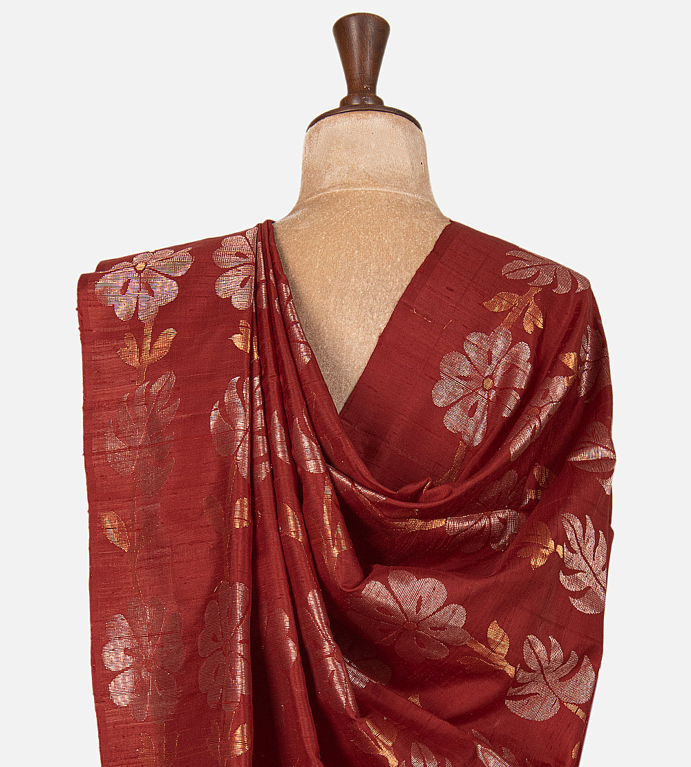 Maroon Soft Silk Saree