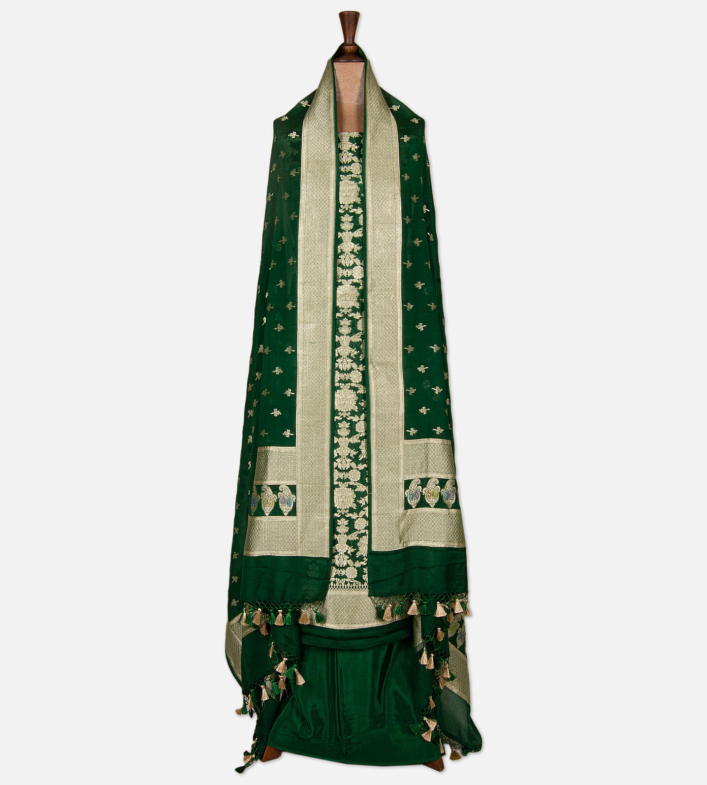 Green Banarasi Georgette Salwar
