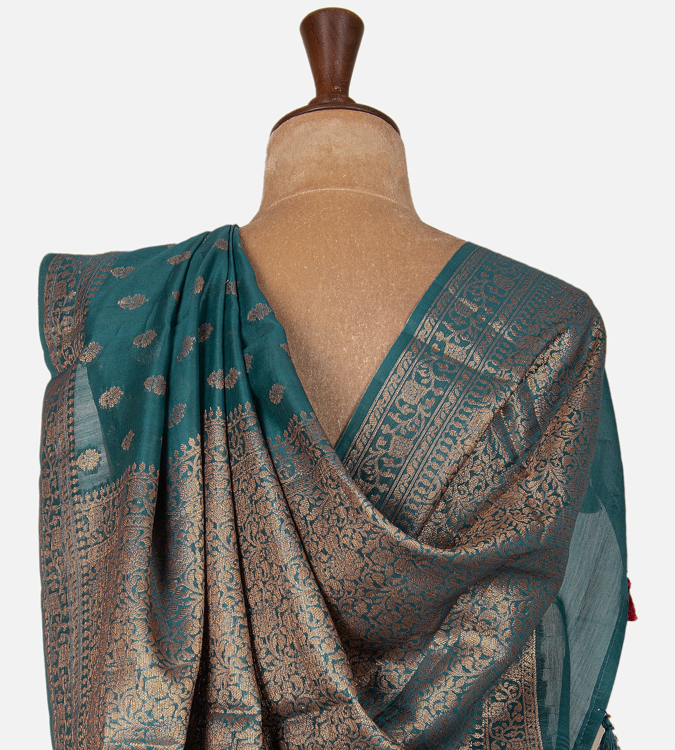 Blue Chanderi Cotton Saree