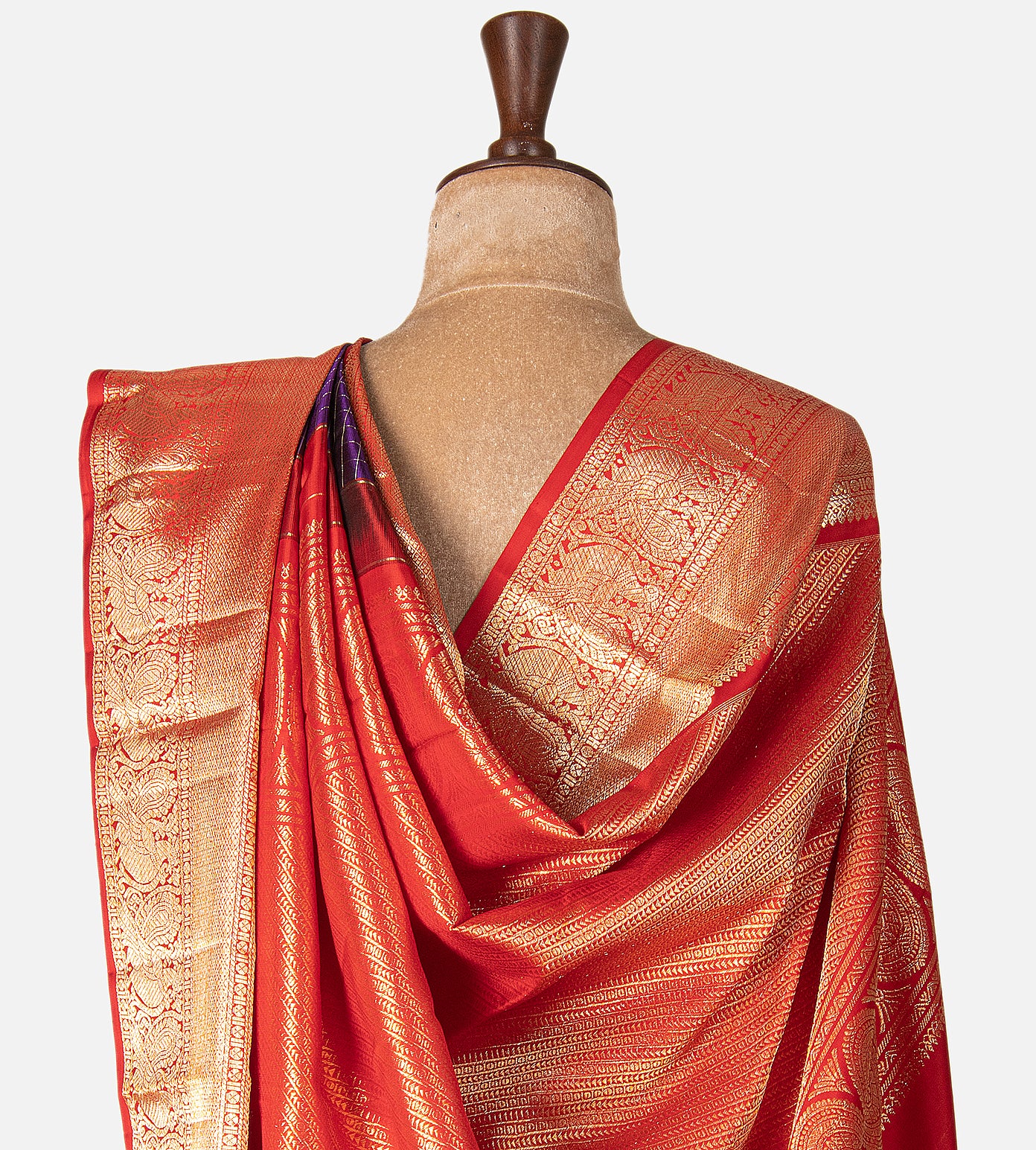 Purple Kanchipuram Silk Saree