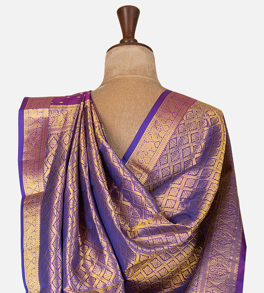 Purple Soft Silk Saree