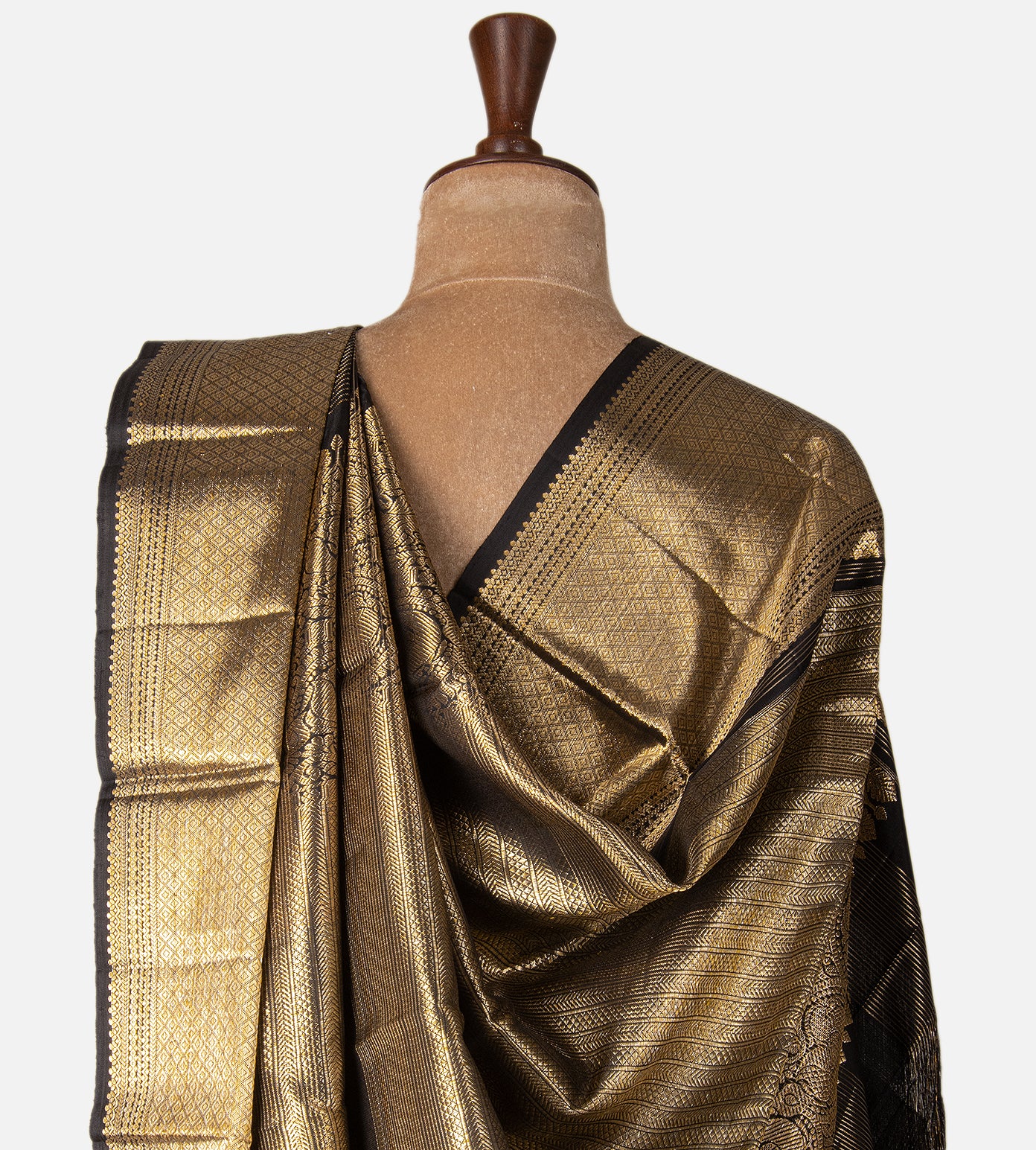 Black Kanchipuram Silk Saree