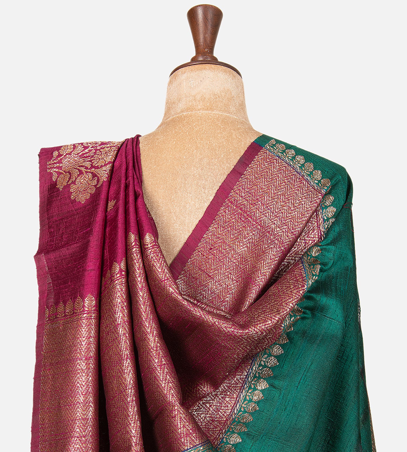 Pink Banarasi Tussar Saree
