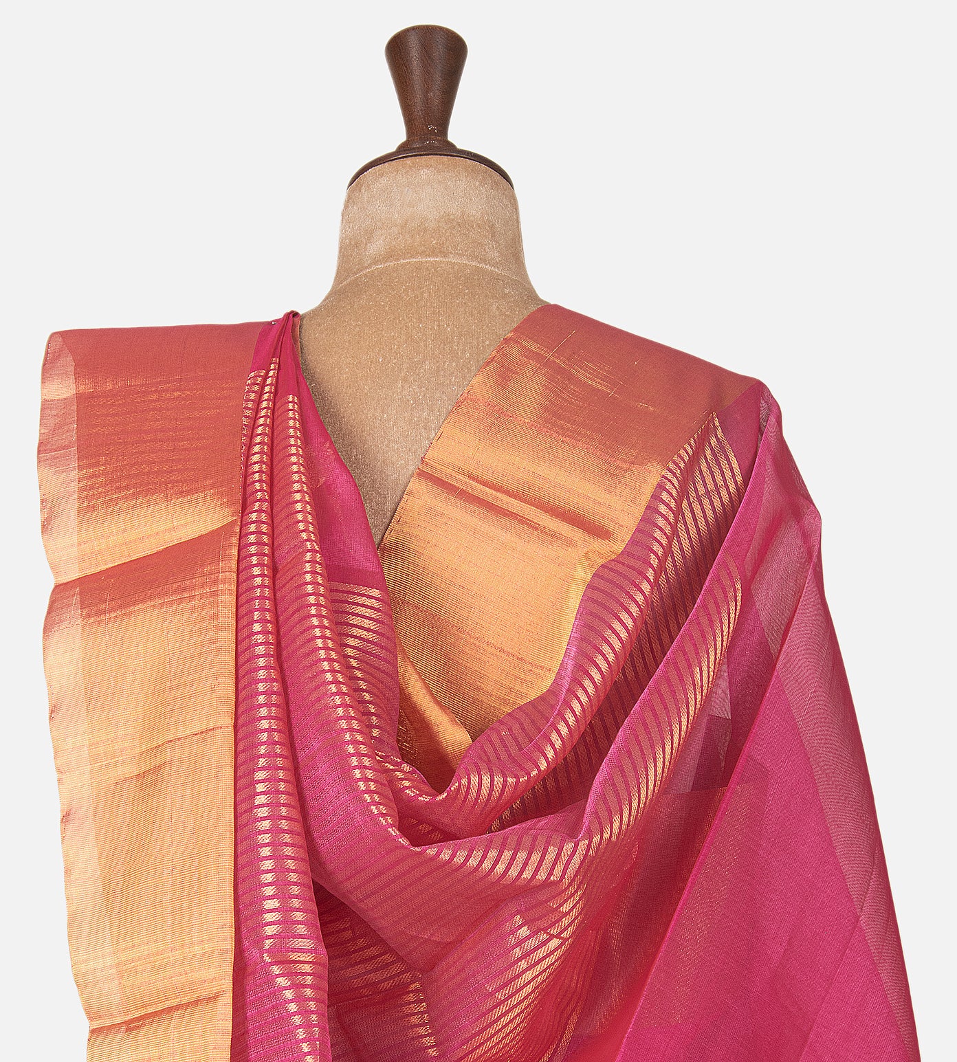 Pink Cotton Silk Saree