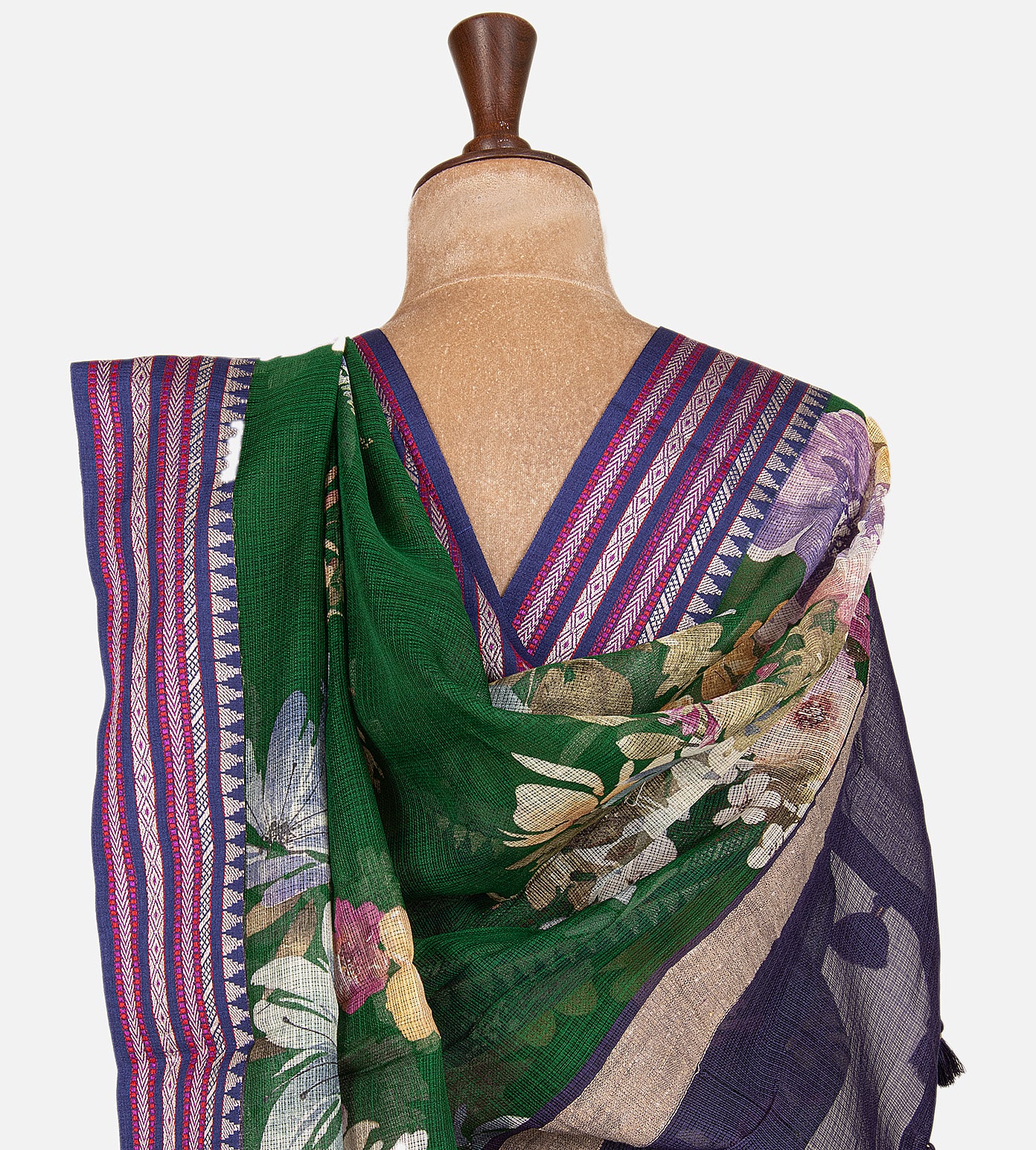 Green Kota Cotton Saree