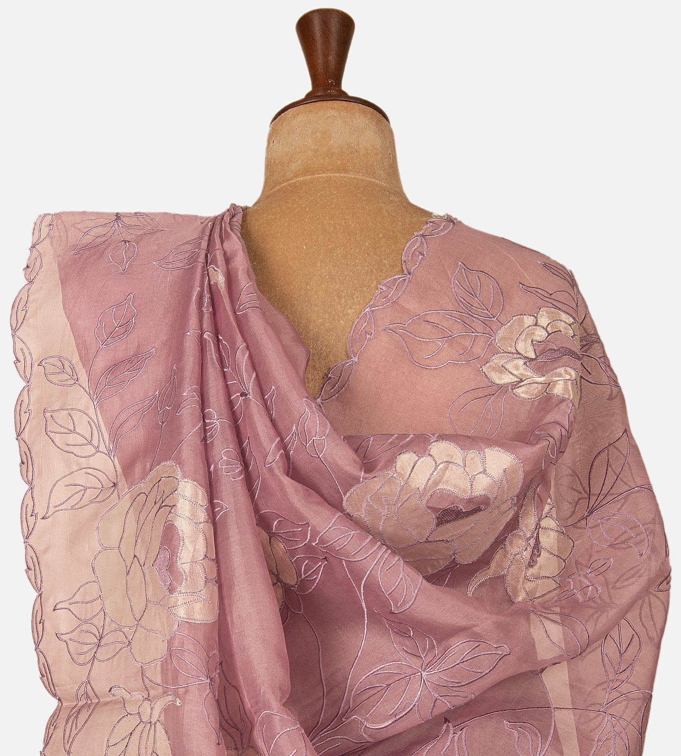 Mauve Organza Saree