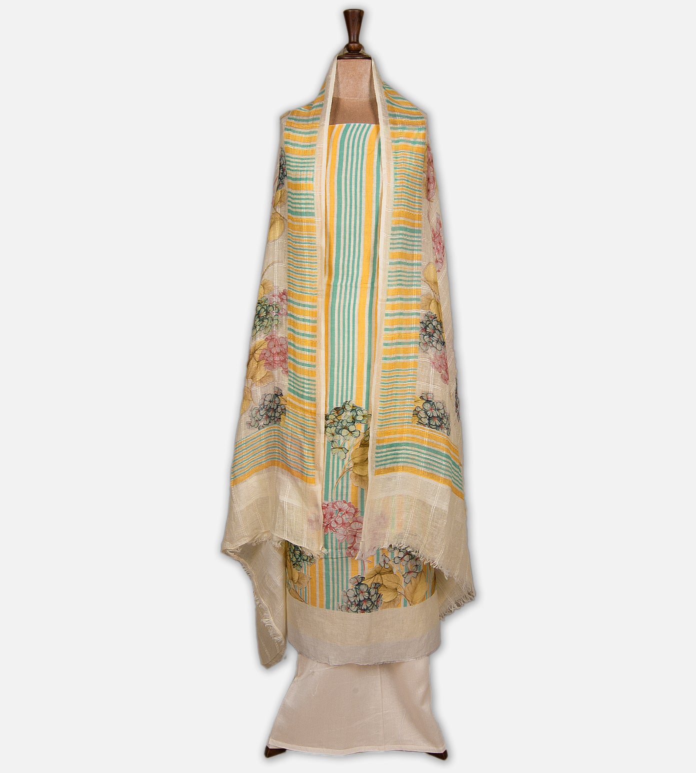 Multicolour Linen Cotton Salwar