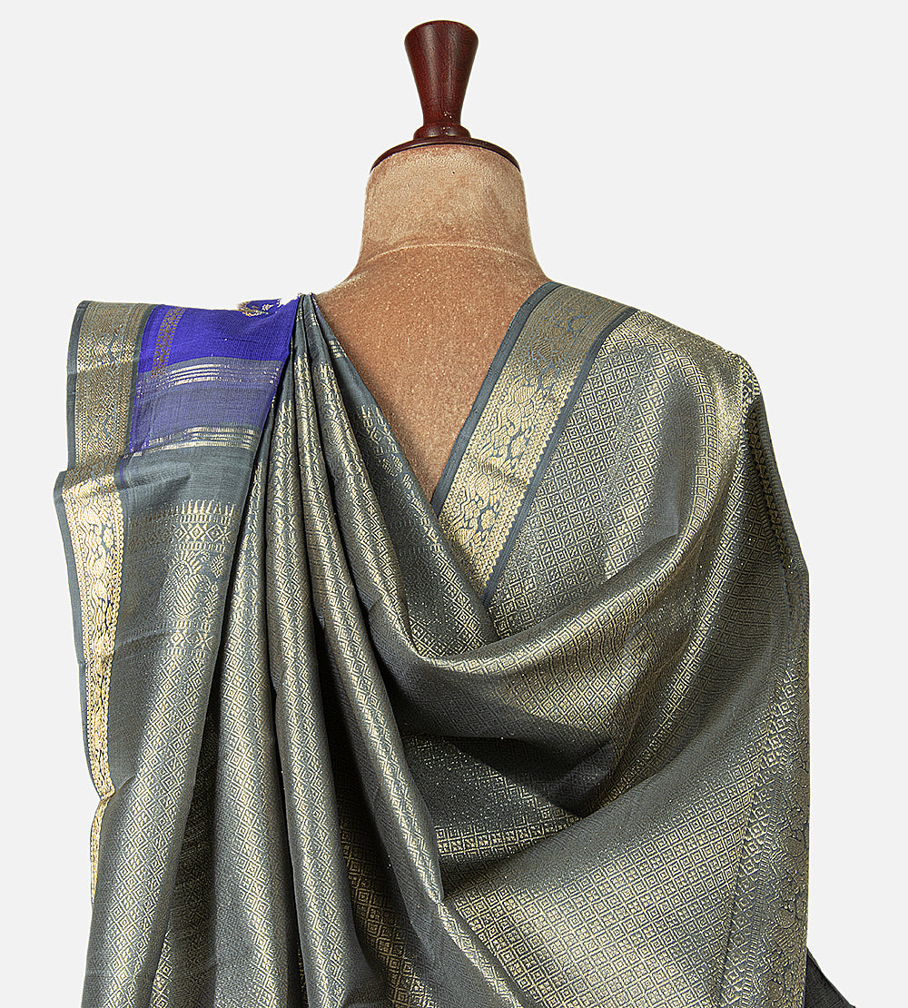 Blue Kanchipuram Silk Saree
