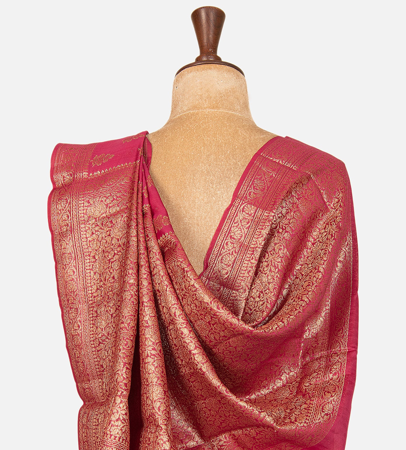 Pink Chanderi Cotton Saree