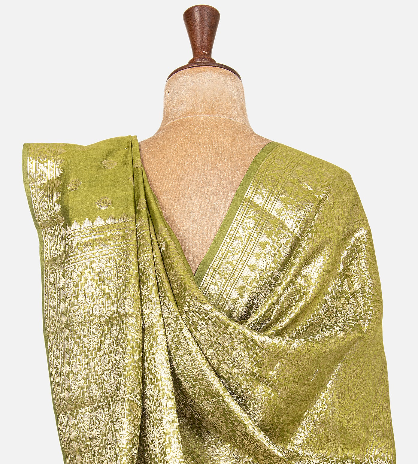 Light Green Chanderi Cotton Saree
