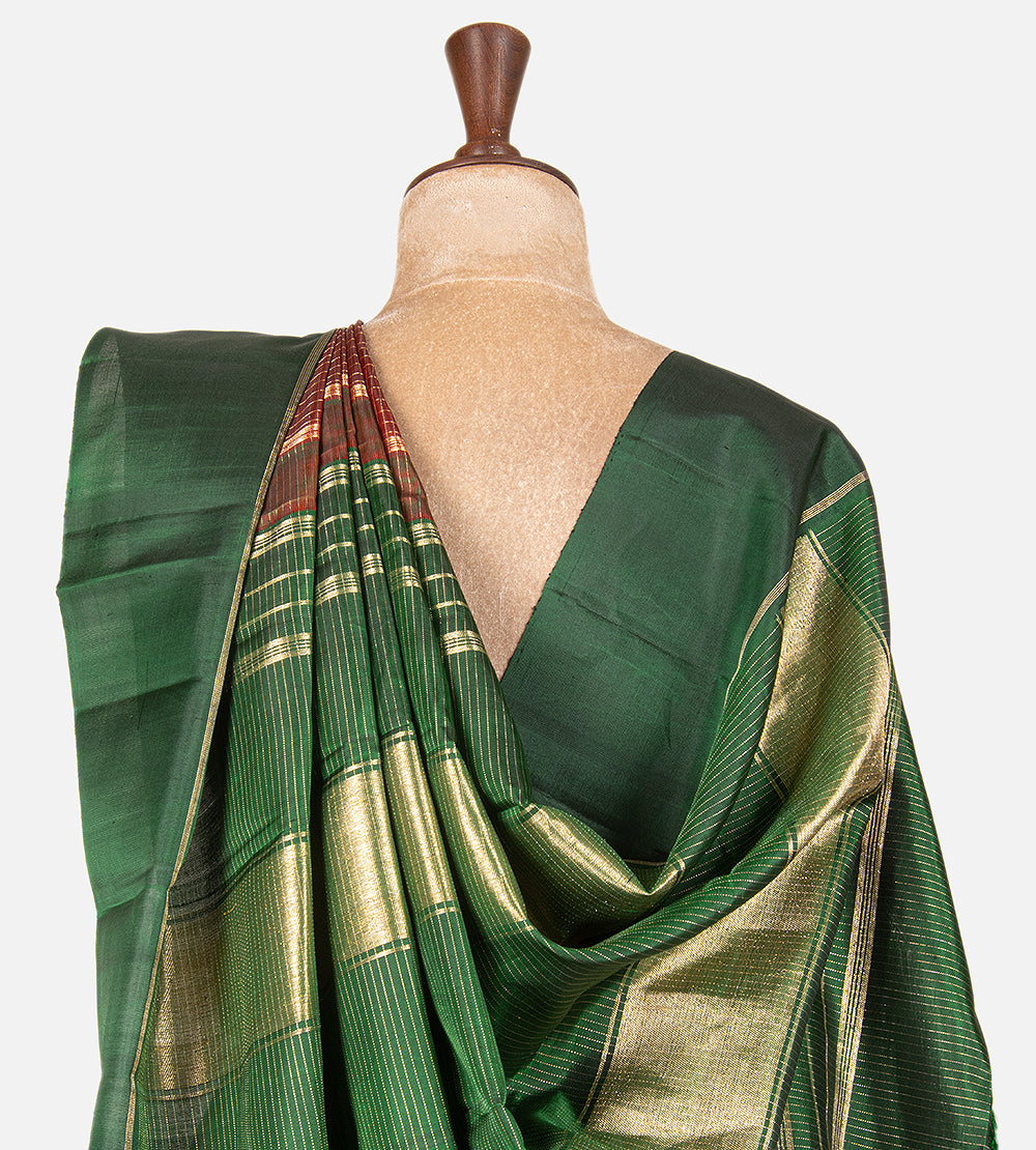 Maroon Kanchipuram Silk Saree